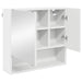 Dulap cu oglindă cu raft Alb 59 x 17 x 55 cm Lemn compozit - WALTI WALTI