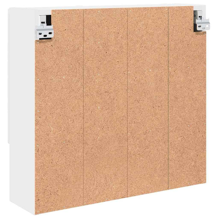 Dulap cu oglindă cu raft Alb 59 x 17 x 55 cm Lemn compozit - WALTI WALTI