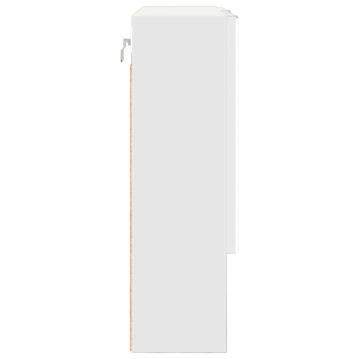 Dulap cu oglindă cu raft Alb 59 x 17 x 55 cm Lemn compozit - WALTI WALTI