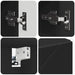 Dulap cu oglindă cu raft Negru 59 x 17 x 55 cm Lemn compozit - WALTI WALTI