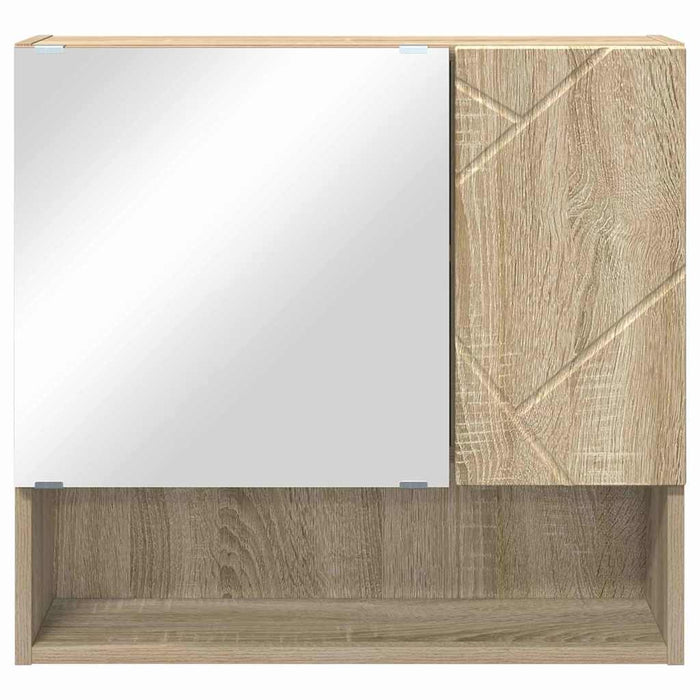 Dulap cu oglindă Stejar Sonoma 59 x 17 x 55 cm Lemn compozit WALTI