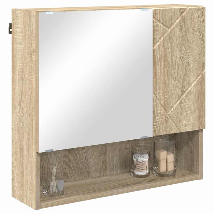 Dulap cu oglindă Stejar Sonoma 59 x 17 x 55 cm Lemn compozit WALTI
