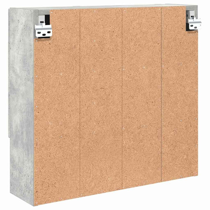 Dulap cu oglindă cu ușă Gri beton 59 x 17 x 55 cm Lemn compozit - WALTI WALTI