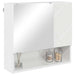 Dulap cu oglindă cu raft Alb foarte lucios 59 x 17 x 55 cm - WALTI WALTI