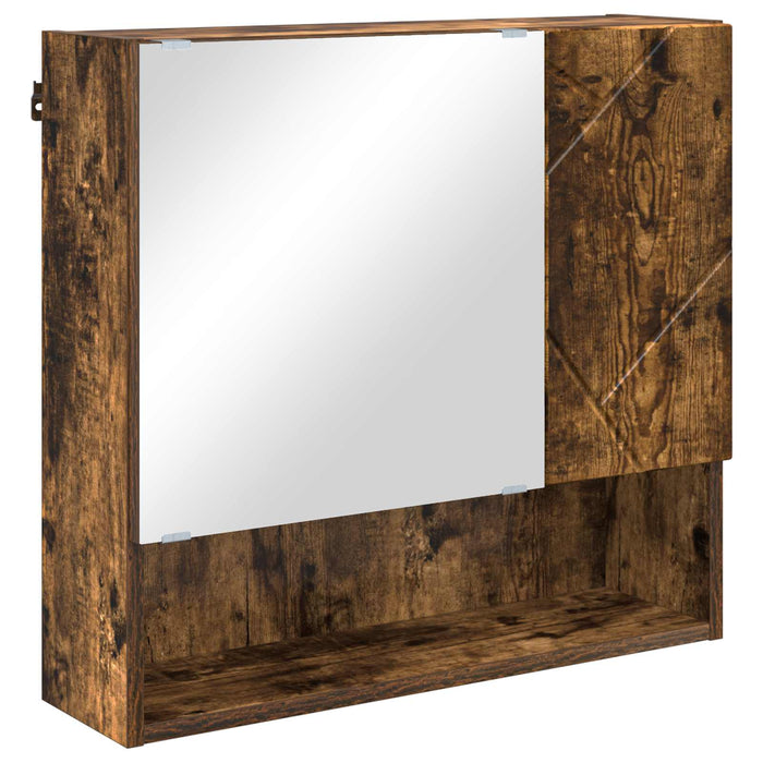 Dulap cu oglindă Stejar fumuriu 59 x 17 x 55 cm Lemn prelucrat - WALTI WALTI