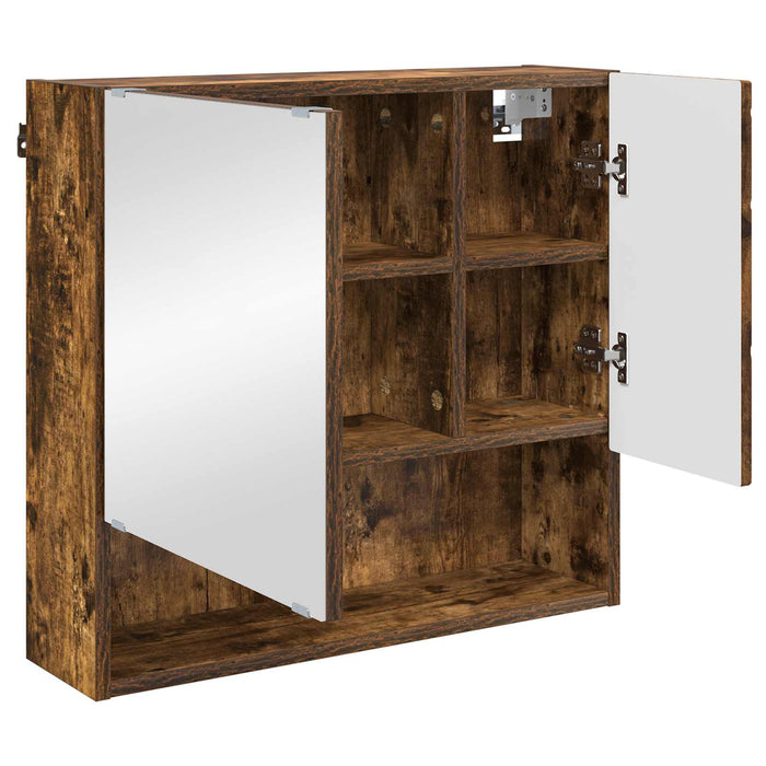Dulap cu oglindă Stejar fumuriu 59 x 17 x 55 cm Lemn prelucrat - WALTI WALTI