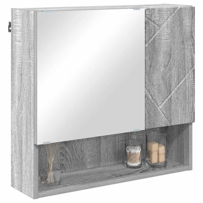 Dulap cu oglindă Gri Sonoma 59 x 17 x 55 cm Lemn prelucrat WALTI