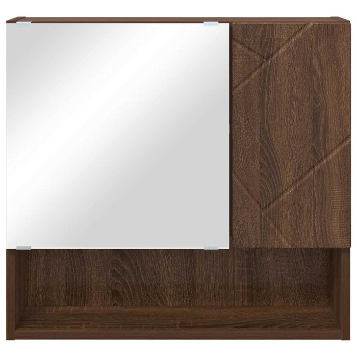 Dulap cu oglindă Stejar brun 59 x 17 x 55 cm Lemn compozit - WALTI WALTI