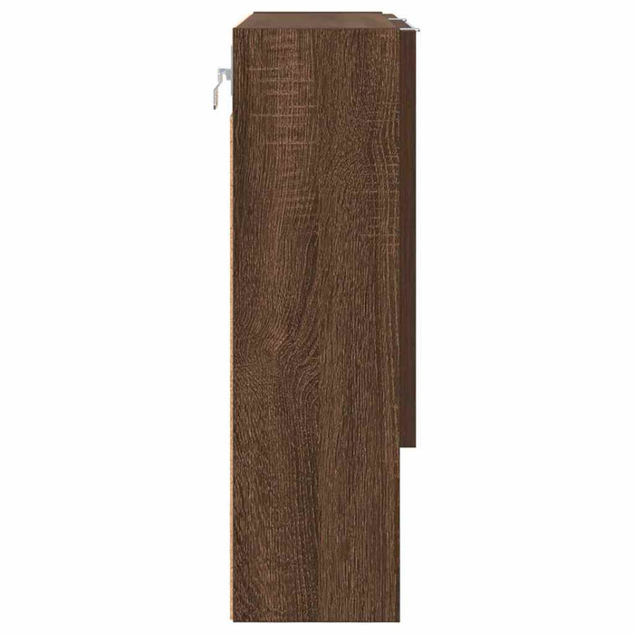 Dulap cu oglindă Stejar brun 59 x 17 x 55 cm Lemn compozit - WALTI WALTI