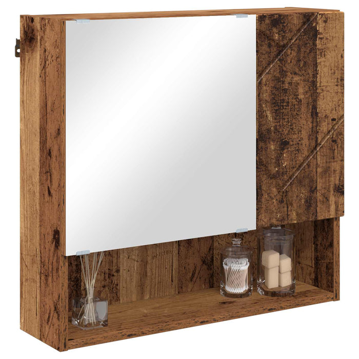 Dulap cu oglindă Lemn vechi 59 x 17 x 55 cm Lemn prelucrat WALTI