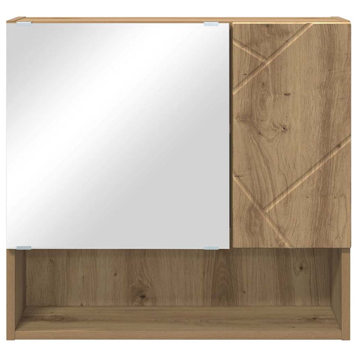 Dulap cu oglindă Stejar Artizanal 59 x 17 x 55 cm Lemn compozit WALTI