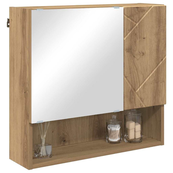 Dulap cu oglindă Stejar Artizanal 59 x 17 x 55 cm Lemn compozit WALTI