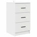 Dulap de noapte cu sertar Alb 38 x 38 x 66 cm Lemn compozit - WALTI WALTI