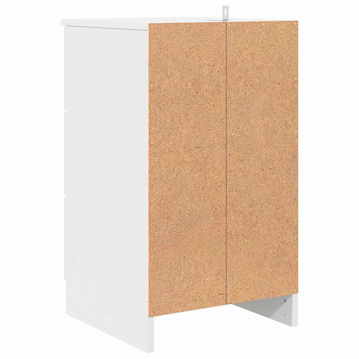 Dulap de noapte cu sertar Alb 38 x 38 x 66 cm Lemn compozit - WALTI WALTI