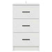 Dulap de noapte cu sertar Alb 38 x 38 x 66 cm Lemn compozit - WALTI WALTI