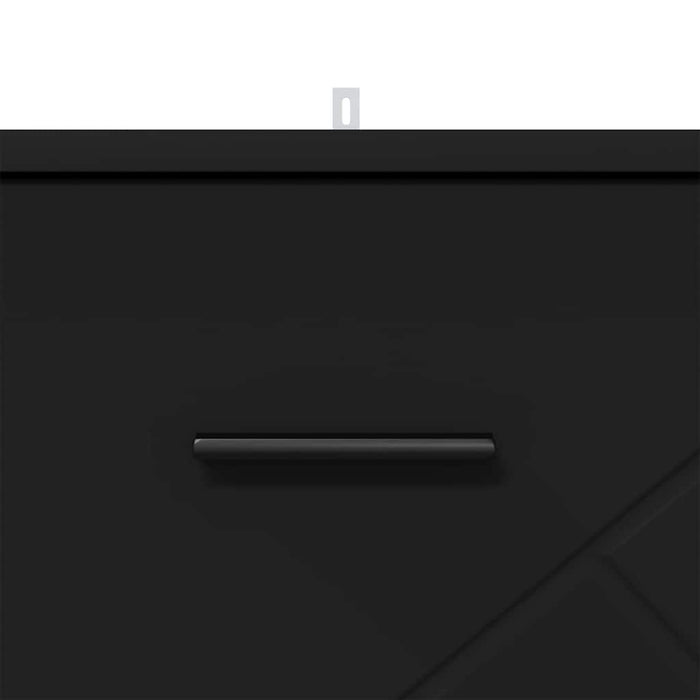 Dulap de noapte cu sertar Negru 38 x 38 x 66 cm Lemn compozit - WALTI WALTI
