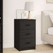 Dulap de noapte cu sertar Negru 38 x 38 x 66 cm Lemn compozit - WALTI WALTI