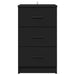 Dulap de noapte cu sertar Negru 38 x 38 x 66 cm Lemn compozit - WALTI WALTI