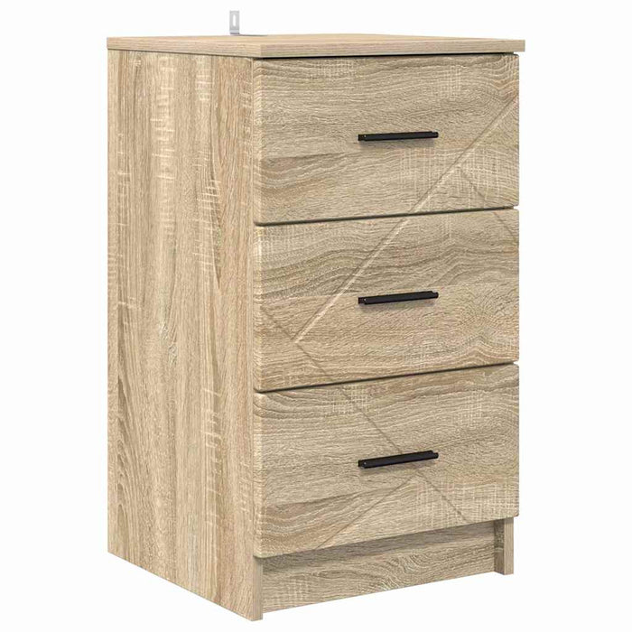 Dulap de noapte Stejar sonoma 38 x 38 x 66 cm Lemn compozit - WALTI WALTI
