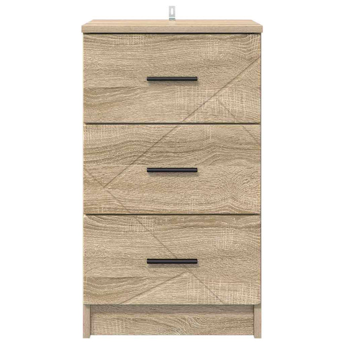 Dulap de noapte Stejar sonoma 38 x 38 x 66 cm Lemn compozit - WALTI WALTI