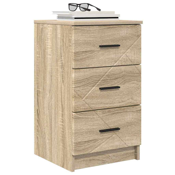 Dulap de noapte Stejar sonoma 38 x 38 x 66 cm Lemn compozit - WALTI WALTI