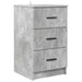 Dulap de noapte Gri beton 38 x 38 x 66 cm Lemn compozit - WALTI WALTI