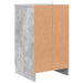 Dulap de noapte Gri beton 38 x 38 x 66 cm Lemn compozit - WALTI WALTI