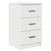 Dulap de noapte Alb foarte lucios 38 x 38 x 66 cm Lemn compozit - WALTI WALTI