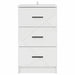 Dulap de noapte Alb foarte lucios 38 x 38 x 66 cm Lemn compozit - WALTI WALTI