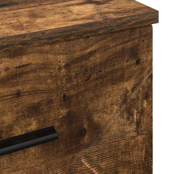 Dulap de noapte Stejar afumat 38 x 38 x 66 cm Lemn compozit - WALTI WALTI