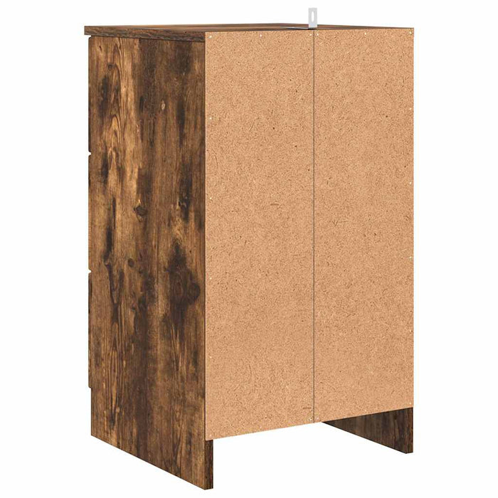 Dulap de noapte Stejar afumat 38 x 38 x 66 cm Lemn compozit - WALTI WALTI