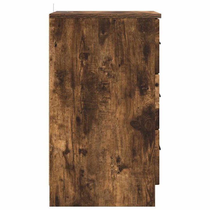 Dulap de noapte Stejar afumat 38 x 38 x 66 cm Lemn compozit - WALTI WALTI