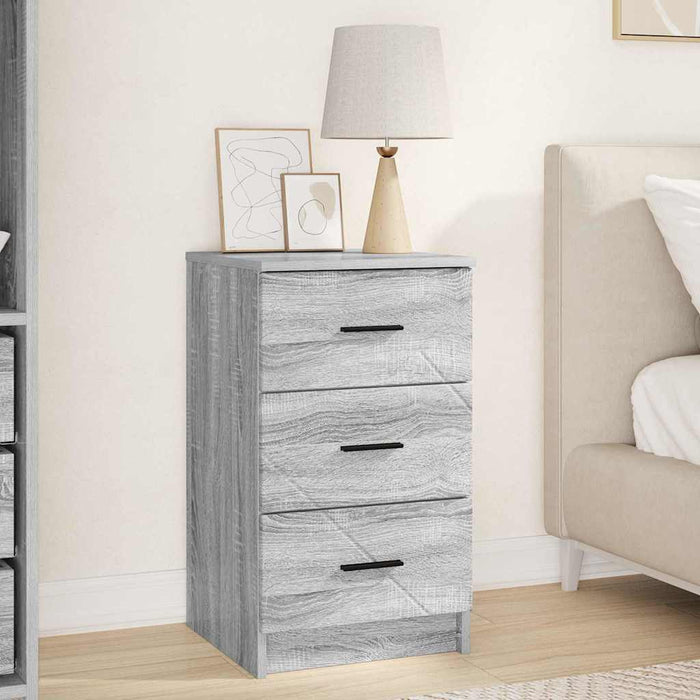 Dulap de noapte sonoma gri 38 x 38 x 66 cm Lemn compozit - WALTI WALTI
