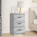 Dulap de noapte sonoma gri 38 x 38 x 66 cm Lemn compozit - WALTI WALTI