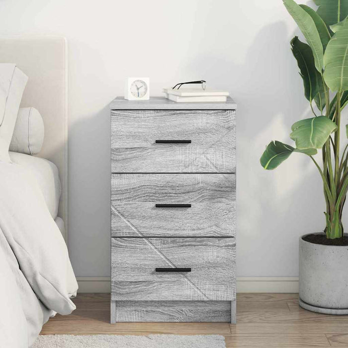 Dulap de noapte sonoma gri 38 x 38 x 66 cm Lemn compozit - WALTI WALTI