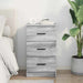 Dulap de noapte sonoma gri 38 x 38 x 66 cm Lemn compozit - WALTI WALTI
