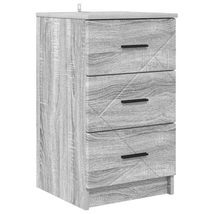 Dulap de noapte sonoma gri 38 x 38 x 66 cm Lemn compozit - WALTI WALTI