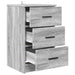 Dulap de noapte sonoma gri 38 x 38 x 66 cm Lemn compozit - WALTI WALTI