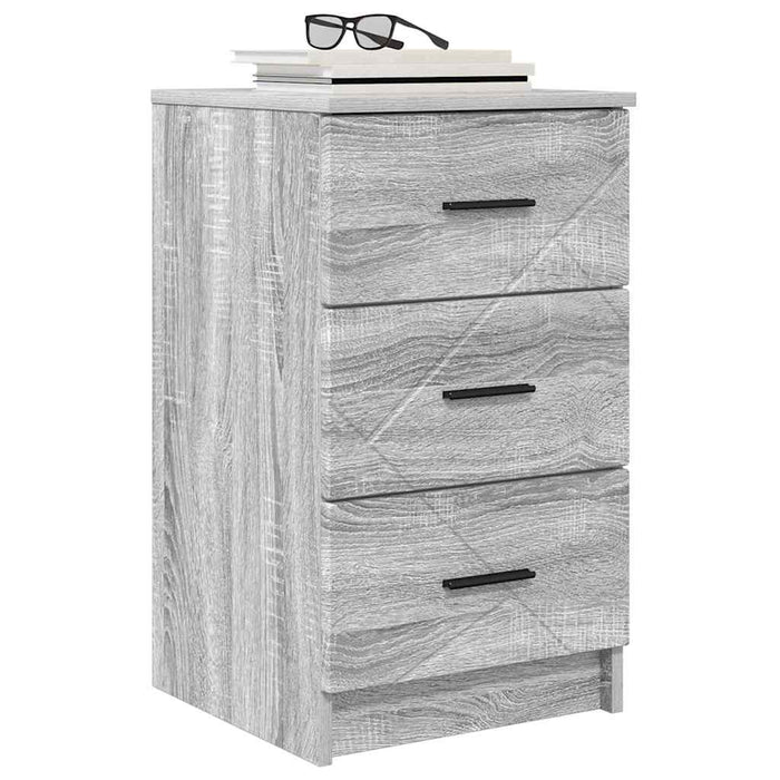 Dulap de noapte sonoma gri 38 x 38 x 66 cm Lemn compozit - WALTI WALTI