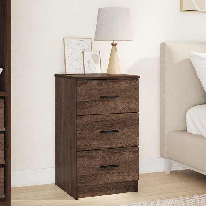 Dulap de noapte Stejar brun 38 x 38 x 66 cm Lemn compozit - WALTI WALTI
