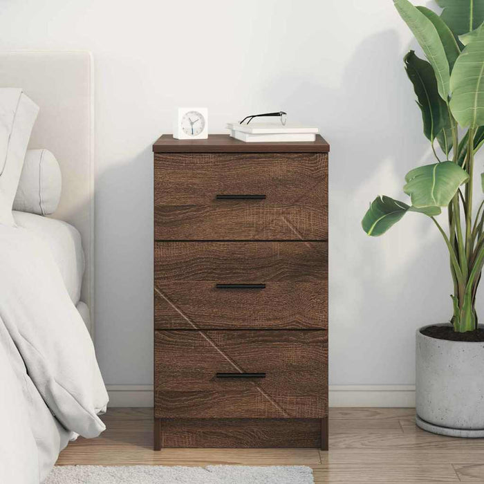 Dulap de noapte Stejar brun 38 x 38 x 66 cm Lemn compozit - WALTI WALTI