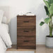 Dulap de noapte Stejar brun 38 x 38 x 66 cm Lemn compozit - WALTI WALTI