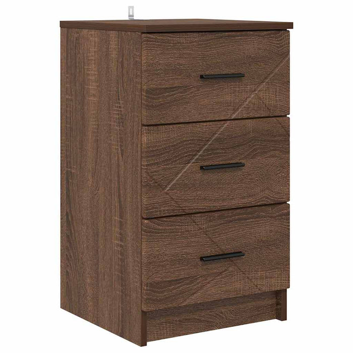 Dulap de noapte Stejar brun 38 x 38 x 66 cm Lemn compozit - WALTI WALTI
