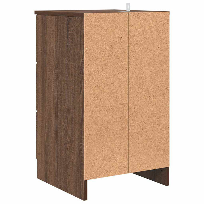 Dulap de noapte Stejar brun 38 x 38 x 66 cm Lemn compozit - WALTI WALTI