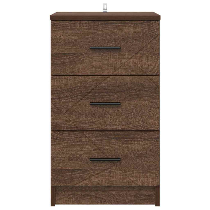Dulap de noapte Stejar brun 38 x 38 x 66 cm Lemn compozit - WALTI WALTI