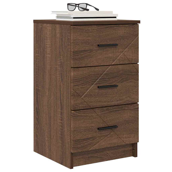 Dulap de noapte Stejar brun 38 x 38 x 66 cm Lemn compozit - WALTI WALTI