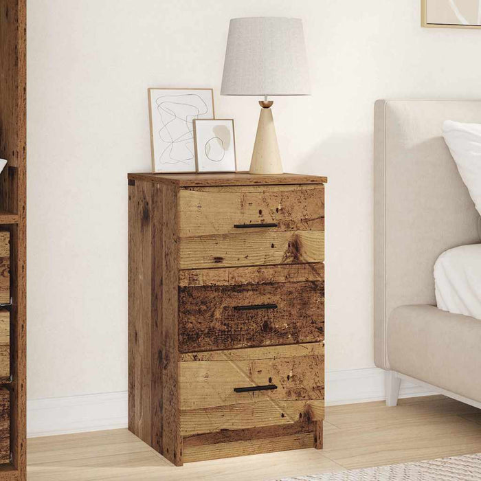 Dulap de noapte Lemn vechi 38 x 38 x 66 cm Lemn compozit - WALTI WALTI