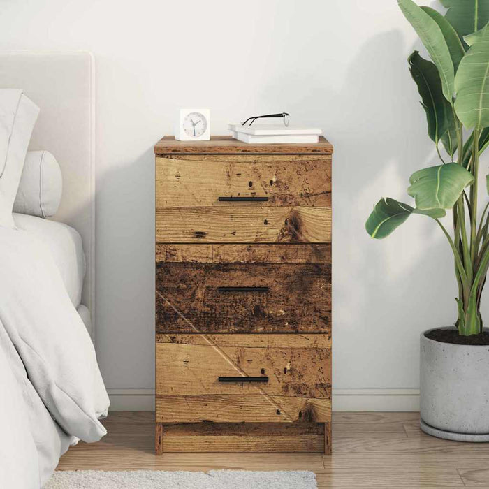 Dulap de noapte Lemn vechi 38 x 38 x 66 cm Lemn compozit - WALTI WALTI