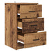 Dulap de noapte Lemn vechi 38 x 38 x 66 cm Lemn compozit - WALTI WALTI