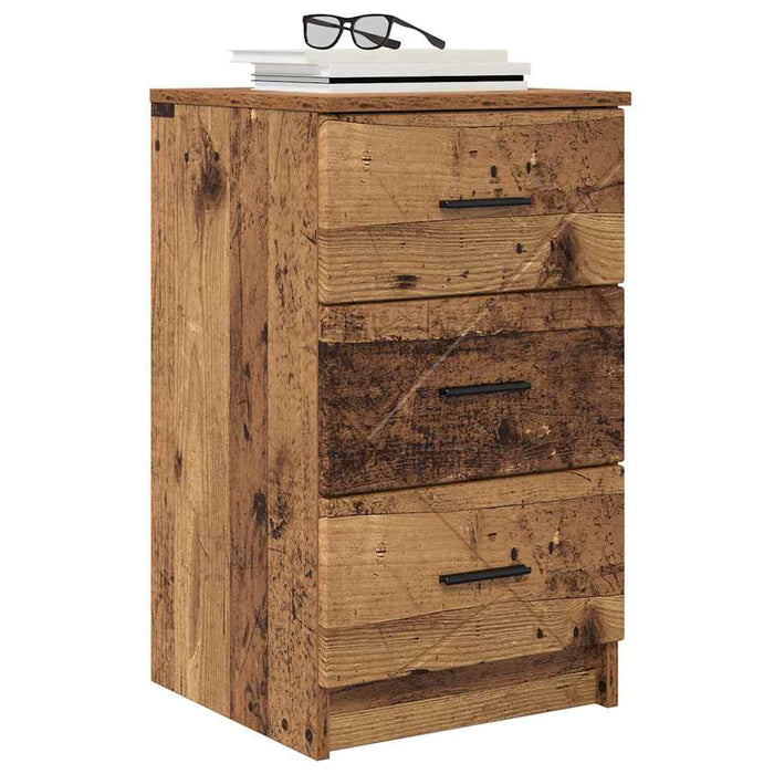 Dulap de noapte Lemn vechi 38 x 38 x 66 cm Lemn compozit - WALTI WALTI